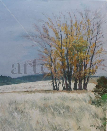 Fin del Otoño Oil Canvas Landscaping