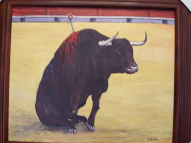 toro Óleo Lienzo Animales