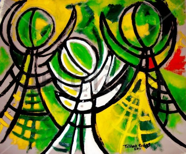 Ángeles Composición en Verde