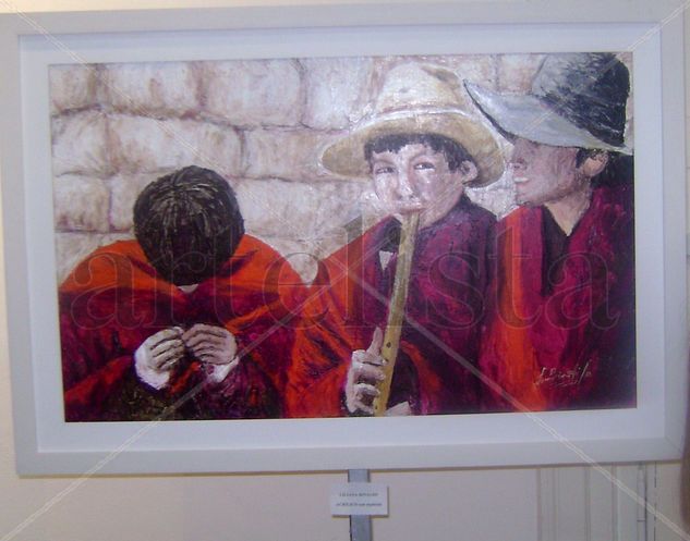 los niños del norte Oil Canvas Landscaping