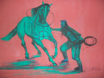 Serie caballo en verde