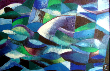Peces en azul
