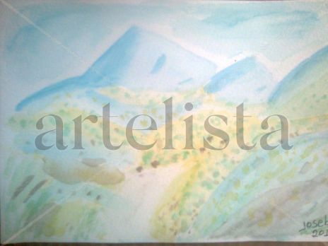 La montaña azul