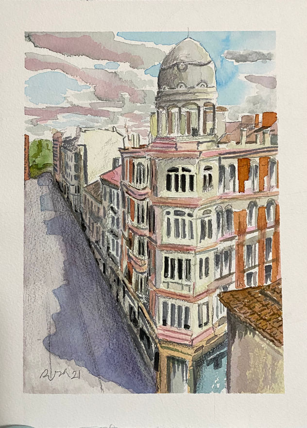 Edificio del huevo, calle mayor de Palencia