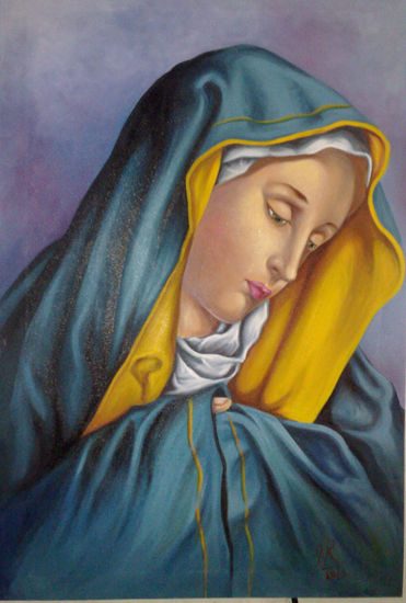 virgen maria Oil Canvas Others