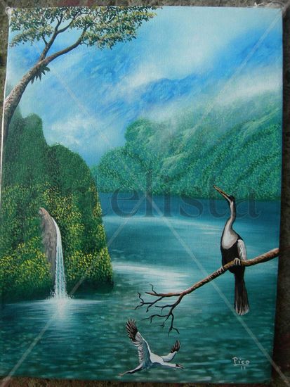 LA ISLA DEL COCO. COSTA RICA. PINTURA DE PICO 