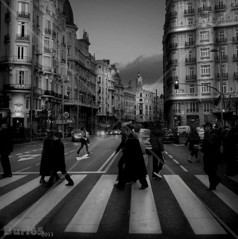 Cruzando en Madrid