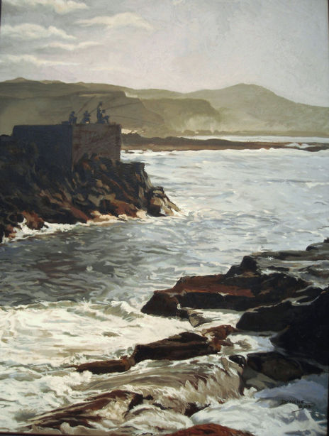 Pescando en el mar