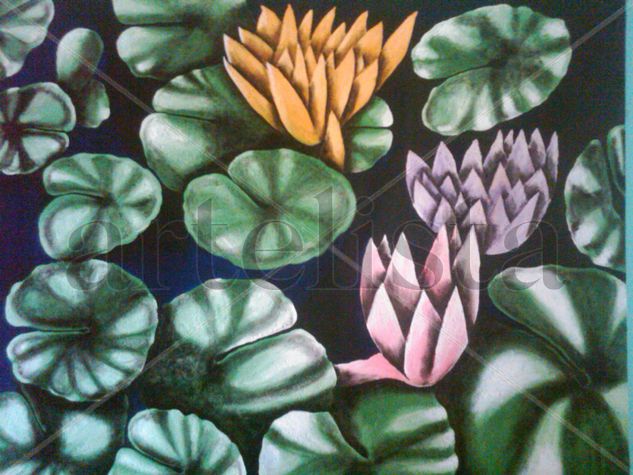 nenufares Oil Canvas Floral Painting