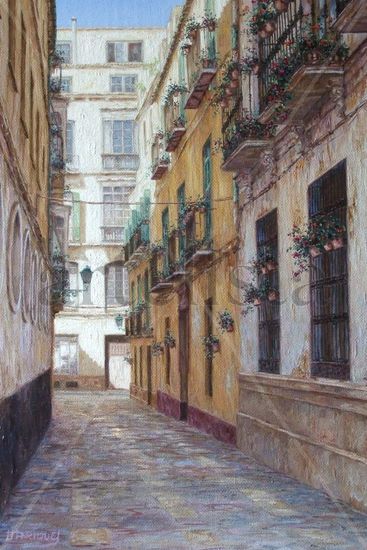 Calle Cañuelo San Bernardo Oil Canvas Landscaping