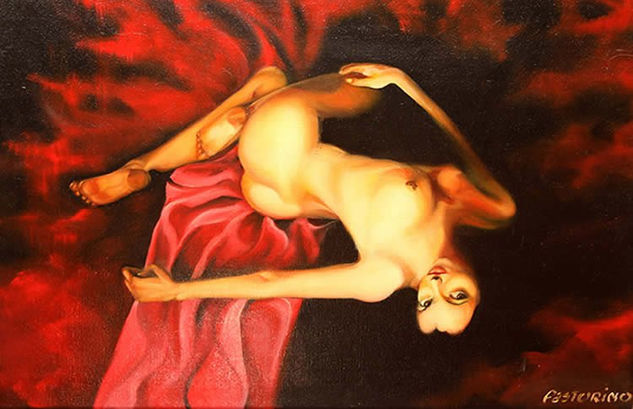 Desnudo Óleo Tela Figura