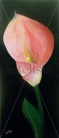 Lirio Acrylic Canvas Floral Painting