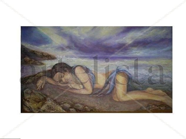 DESOLACION Acrylic Textile Nude Paintings