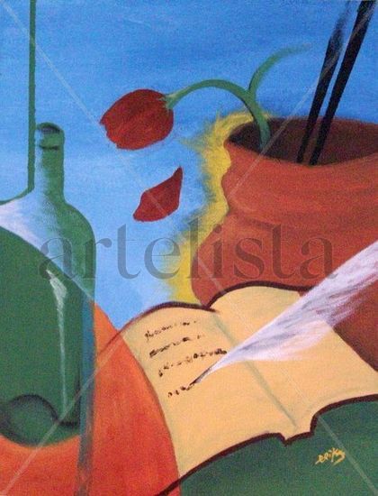 Tinto y pluma Oil Canvas Still Life Paintings