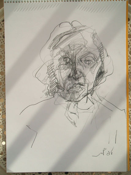 Dibujo de la vecina