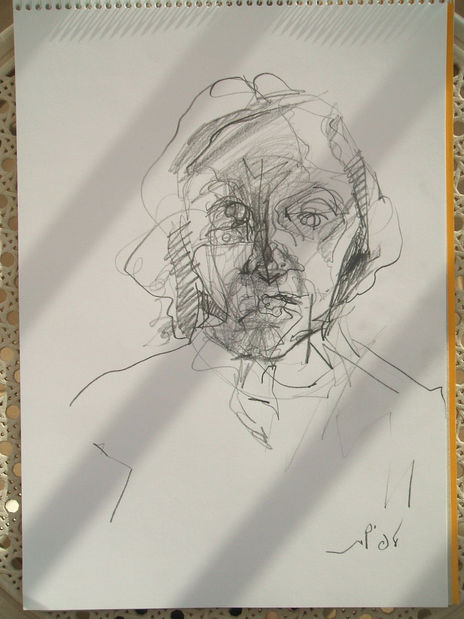 Dibujo de la vecina