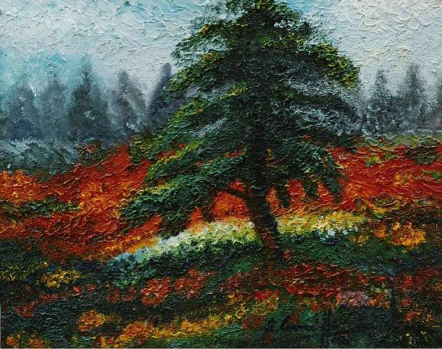 el arbol 03 Oil Canvas Landscaping