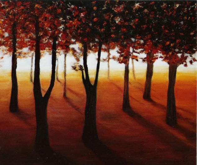 una sombra.. Oil Canvas Landscaping