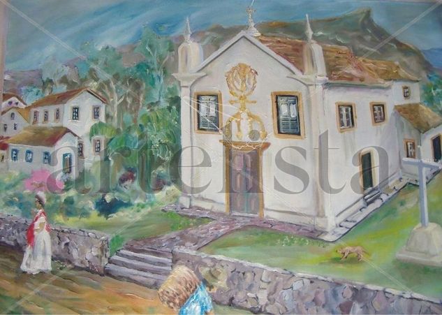 Capela do Padre Farias 2 Oil Textile Landscaping