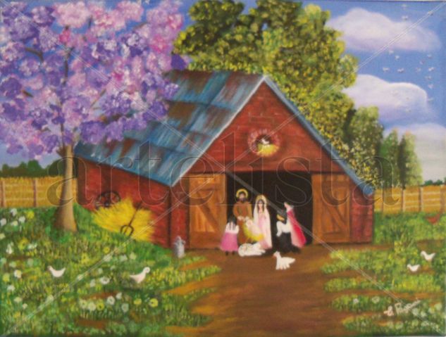 NACIMIENTO EN EL CAMPO Acrylic Canvas Others