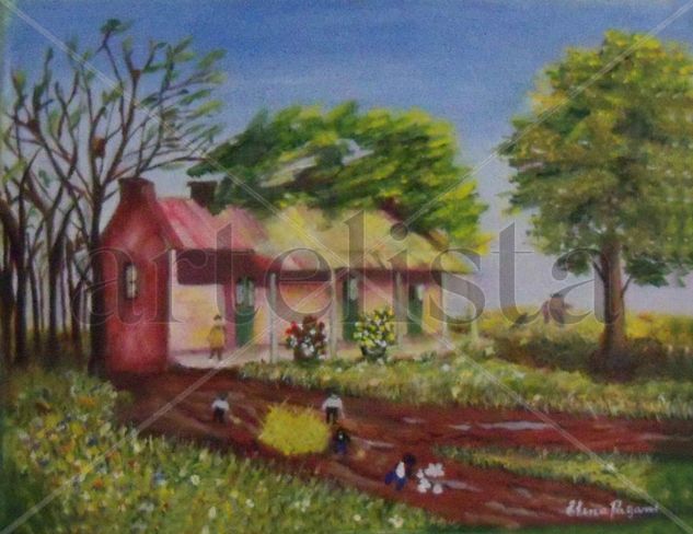 TAREAS EN EL CAMPO Acrylic Canvas Others