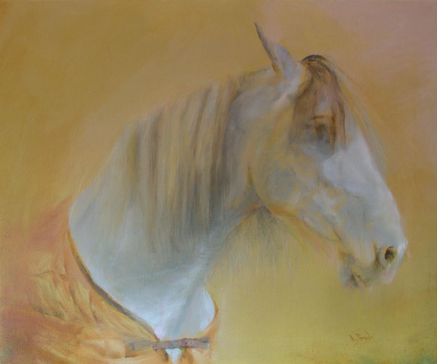 CABALLO SOBRE AMARILLO Oil Canvas Animals