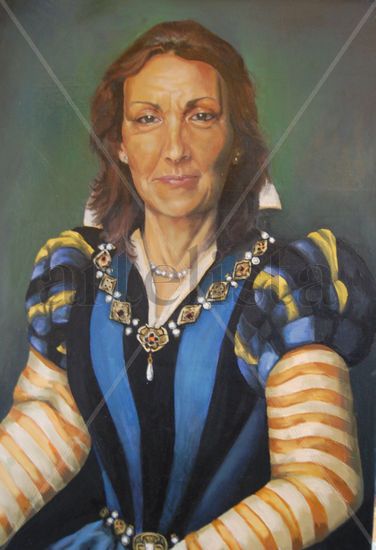 Mi madre Oil Canvas Portrait