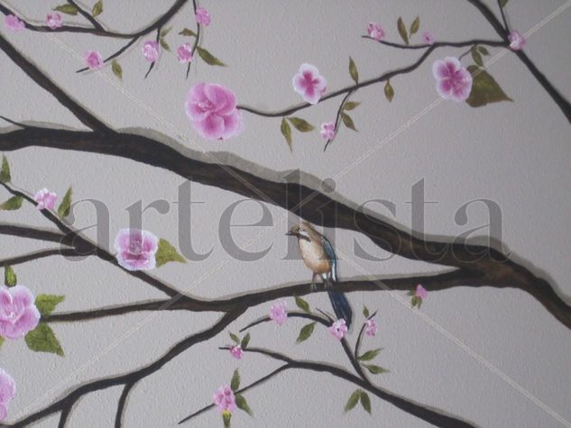 Mural arbol 3 Acrylic Others Floral Painting