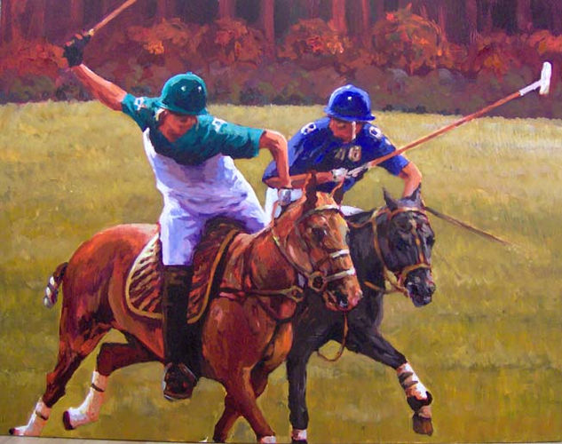 DOS POLISTAS Oil Canvas Sports