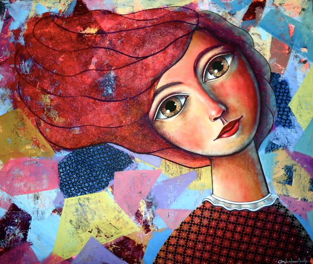 María Acrylic Panel Portrait