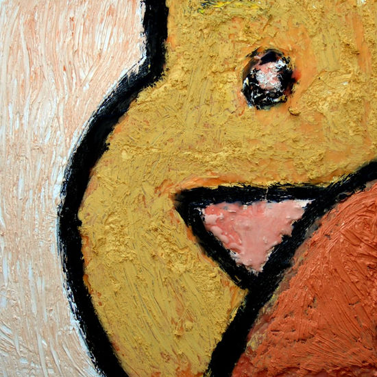 Desnudo I Mixed media Panel Nude Paintings