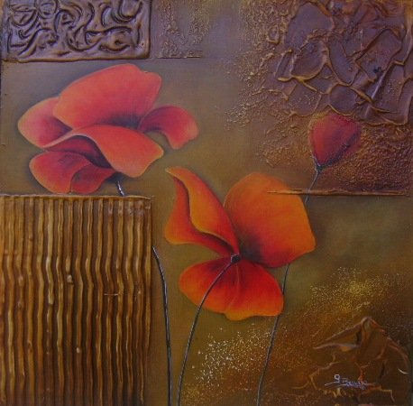 Flores I Acrylic Canvas Landscaping