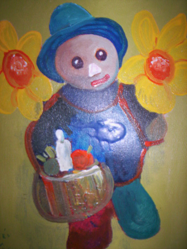El le compro flores y frutas a  Dios