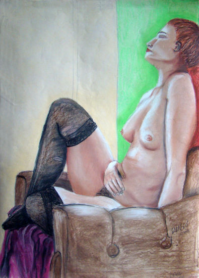 Dormitando Pastel Cartulina Desnudos