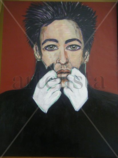 EL HOMBRE Acrylic Canvas Portrait