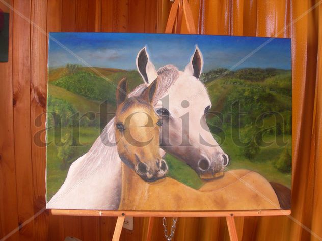 caballos en paz