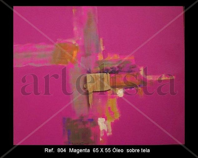 Magenta Óleo Lienzo Otros