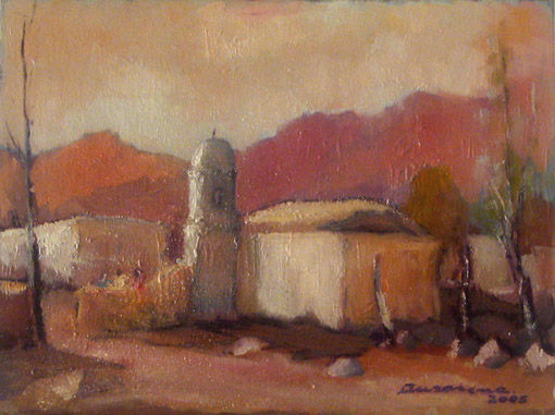 Capilla de los Sarmientos Oil Canvas Landscaping