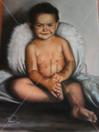 ANGEL Oil Canvas Figure Painting