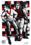 blanco negro y rojo