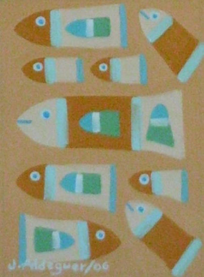 PEIXOS 10 Oil Canvas Animals