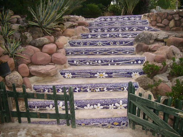 Escalera de jardín 