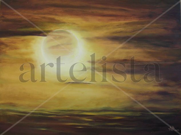 Eclipse solar Oil Canvas Landscaping