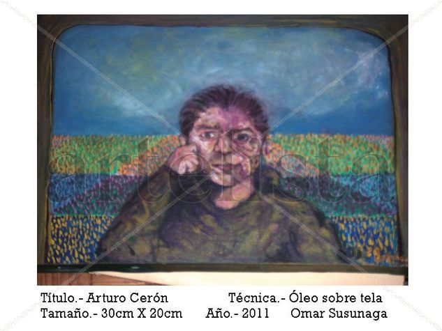 Arturo Cerón Oil Canvas Portrait