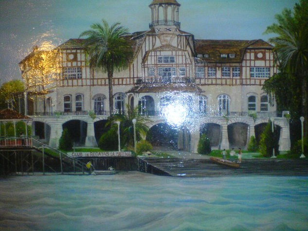 tigre  club de regatas Oil Canvas Landscaping