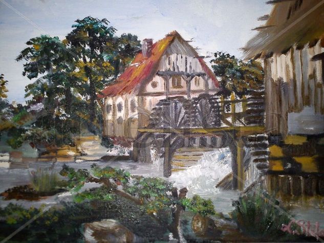 MOLINO II Oil Canvas Landscaping