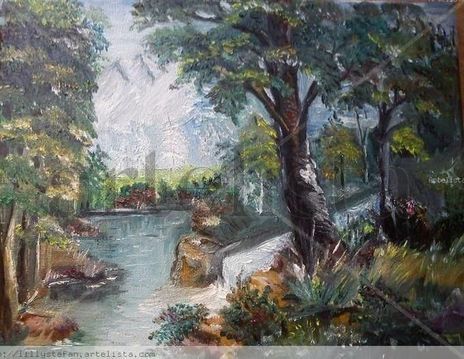 Paisaje en los alpes i