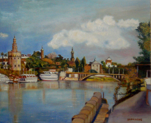 Sevilla 2 Oil Canvas Landscaping