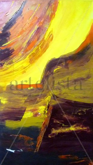 Atardecido en los Gigantes Oil Canvas Landscaping