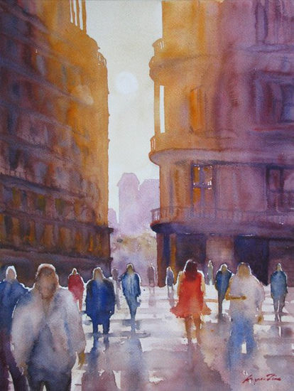 Barcelona #4 Watercolour Paper Others